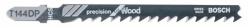 Bosch 5 részes Precision for Wood szúrófűrészlap-készlet T144DP, 100 mm (2608633A35)