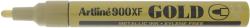 ARTLINE Marker cu vopsea ARTLINE 900XF, corp metalic, varf rotund 2.3mm - auriu (EK-900XF-GD) - birotica-asp