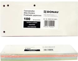 DONAU Separatoare carton pentru biblioraft, 190 g/mp, 105 x 235mm, 100/set, DONAU Duo - asortate (DN-8620100-99PL) - birotica-asp