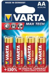 VARTA Baterii Varta Max Tech LR6, AA, 4 bucati/blister (VR110001)
