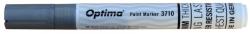 Optima Marker cu vopsea Optima Paint 3710, varf rotund 4.5mm, grosime scriere 2-3mm - argintiu (OP-37102321) - birotica-asp