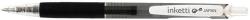  Pix cu gel PENAC Inketti, rubber grip, 0.5mm, corp negru transparent - scriere neagra (P-BA3601-06EF)