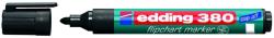 edding Marker Edding 380 pentru flipchart, varf rotund, 1.5-3mm, negru (ED380001)