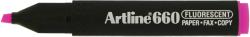 ARTLINE Textmarker ARTLINE 660, varf tesit 1.0-4.0mm - roz fluorescent (EK-660-FPK) - birotica-asp