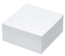 Rezerva cub hartie, 400 file, 85 x 85 mm, alb (RQ040111)