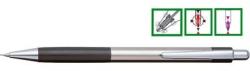  Creion mecanic metalic PENAC Pepe, rubber grip, 0.5mm, varf metalic - accesorii negre (P-SB0102-06)