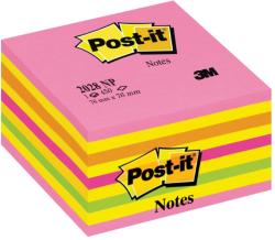 POST-IT Cub notite adezive Post-it®, Lollipop culori neon, 76 x 76 mm, 450 file/bucata, 100% PEFC (3M110131)