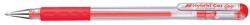 Pentel Roller cu gel Pentel Hybrid Gel Grip, varf metalic 0.6 mm, rosu (PE102131)