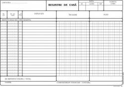  Registru de casa, A4, fata, 3 carnete a 100 file/set (TI17527)