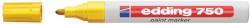 edding Marker permanent Edding 750, cu vopsea, varf rotund 2-4 mm, galben (ED7505)