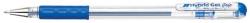 Pentel Roller cu gel Pentel Hybrid Gel Grip, varf metalic 0.6 mm, albastru (PE102132)