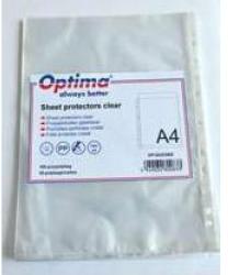 OPTIMA Folie protectie pentru documente A4, 40 microni, 100/set, Optima - transparent (OP-50204001)