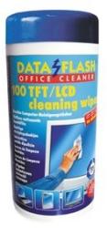  Servetele umede pentru curatare monitoare TFT/LCD, 100/tub, DATA FLASH (DF-1513)