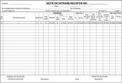  Nota de intrare - receptie, A4, 50 file, 2 exemplare, 3 bucati/set (TI22921) - birotica-asp