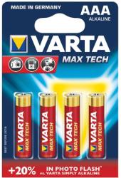 VARTA Baterii Varta Max Tech LR03, AAA, 4 bucati/blister (VR110002)