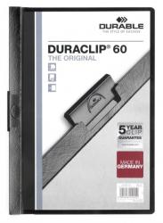 DURABLE Dosar Durable Duraclip Original, 60 coli, negru (DB220901)