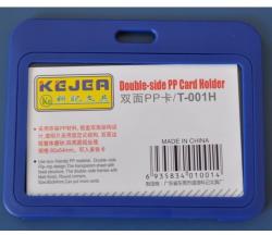  Suport PP dubla fata, pentru carduri, 85 x 55mm, orizontal, 5 buc/set, KEJEA - bleumarin (KJ-T-001H)