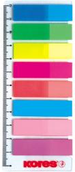 KORES Index Kores, autoadeziv, plastic, 12 x 45 mm, 8 culori x 25 file/culoare (KS00011) - birotica-asp