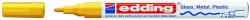 edding Marker permanent Edding 751 cu vopsea, corp metalic, varf rotund, 1-2 mm, galben (ED751005) - birotica-asp