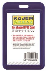 Suport PP tip arc, pentru carduri, 55 x 85mm, vertical, 5 buc/set, KEJEA - bleumarin (KJ-T-672V)