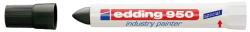 edding Marker permanent Edding 950 Industrial, corp plastic, varf rotund, 10mm, negru (ED950001)