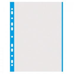 DONAU Folie protectie cu margine color, 40 microni, 100folii/set, DONAU - margine albastra (DN-1774100PL-10)