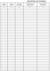  Registru intrare-iesire, A4, 100 file, tipar fata-verso (TI8066) - birotica-asp