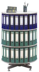  Coloana rotativa pentru bibliorafturi, PFL, gri, 80x93 cm (CHT802) Raft