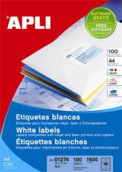 APLI Etichete autoadezive Apli, cu colturi rotunjite, A4, ink/laser/copy, 99.1 x 67.7 mm, 800 bucati, 100 coli/top (AL02420)