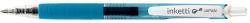  Pix cu gel PENAC Inketti, rubber grip, 0.5mm, corp bleu transparent - scriere bleu (P-BA3601-20EF)