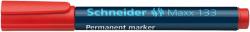Schneider Permanent marker SCHNEIDER Maxx 133, varf tesit 1-4mm - rosu (S-113302)