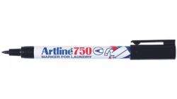 ARTLINE Marker ARTLINE 750, pentru textile, corp metalic, varf rotund 0.7mm - negru (EK-750-BK) - birotica-asp