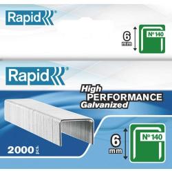 RAPID Capse RAPID 140/ 6, 2000 buc/cutie - pentru pistol de capsat RAPID (SL999923)