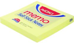 NOKI Notite adezive, Noki, 75 x 75 mm, galben, 100 file/set (DY000250) - birotica-asp