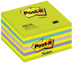 POST-IT Cub notite adezive Post-it®, Lollipop culori neon, 76 x76 mm, 450 file/bucata, 100% PEFC (3M110132)