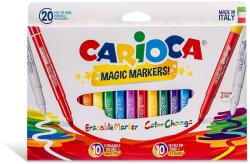 CARIOCA erasable, varf gros - 6mm, 9+9+2/cutie, CARIOCA Magic Color Change (CA-41369)
