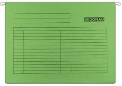 DONAU Dosar suspendabil cu eticheta, bagheta metalica, carton 230g/mp, 5 buc/set, DONAU - verde (DN-7410905-06-SET) - birotica-asp