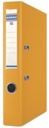 DONAU Biblioraft A4, plastifiat PP/PP, margine metalica, 50 mm, DONAU Premium - orange (DN-3955001PL-12)