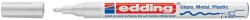 edding Marker permanent Edding 751 cu vopsea, corp metalic, varf rotund, 1-2 mm, argintiu (ED751054) - birotica-asp