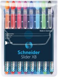 Schneider Pix SCHNEIDER Slider Basic XB, rubber grip, 8 culori/set - (BK, RE, BL, OG, VI, PK, LBL, LGR) (S-151298) - birotica-asp