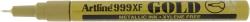 ARTLINE Marker cu vopsea ARTLINE 999XF, corp metalic, varf rotund 0.8mm - auriu (EK-999XF-GD) - birotica-asp