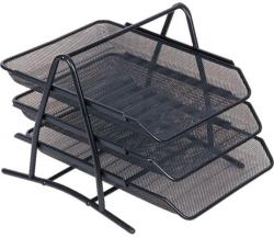 Memoris-Precious Set 3 tavite pentru documente Mesh Memoris-Precious, metal, negru (BV012181) - birotica-asp