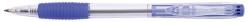 Office Products Pix cu mecanism, rubber grip, varf 0.7mm, Office Products - albastru (OF-17015611-01) - birotica-asp
