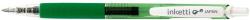  Pix cu gel PENAC Inketti, rubber grip, 0.5mm, corp verde transparent - scriere verde (P-BA3601-04EF)