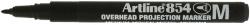 ARTLINE OHP Permanent marker ARTLINE 854, varf mediu - 1.0mm - negru (EK-854-BK) - birotica-asp