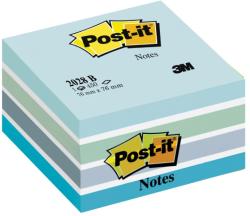 POST-IT Cub notite adezive Post-it®, Aquarelle albastru, 76 x 76 mm, 450 file/bucata, 100% PEFC (3M110135)