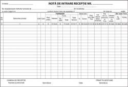  Nota de intrare-receptie, A4, fata, 3 carnete a 100 file/set (TI15907)