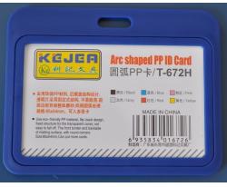 Suport PP tip arc, pentru carduri, 85 x 55mm, orizontal, 5 buc/set, KEJEA - bleumarin (KJ-T-672H)