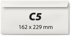  Plic pentru corespondenta C5, 162 x 229 mm, 80 g/mp, banda silicon, cu tipar interior, 25 bucati/pac (KF30300)