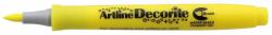 ARTLINE Marker ARTLINE Decorite, varf flexibil (tip pensula) - galben (EDF-F-YE)